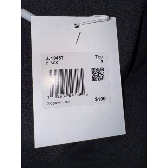 Black Feathered Camisole Top Small Sexy Classic Whimsy Goth Fancy Y2K Punk Luxe - Picture 6 of 9